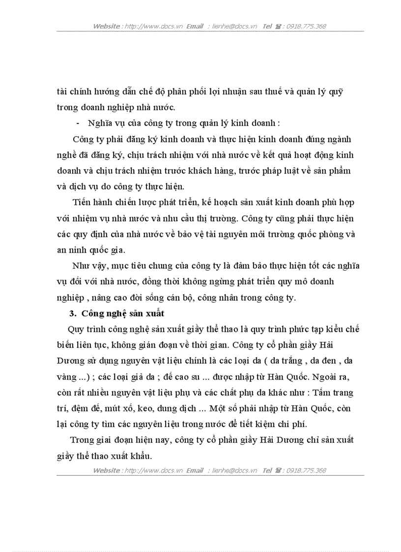 image for page Phân tích hoạt động sản xuất kinh doanh của công ty cổ phần giầy hải dương