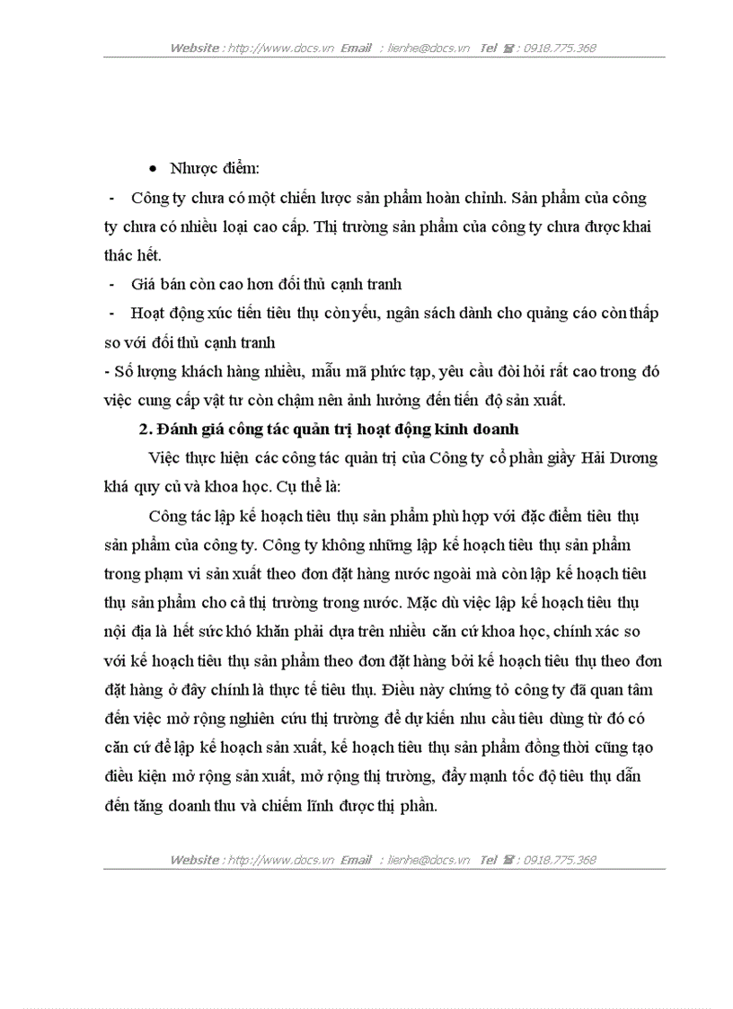 image for page Phân tích hoạt động sản xuất kinh doanh của công ty cổ phần giầy hải dương