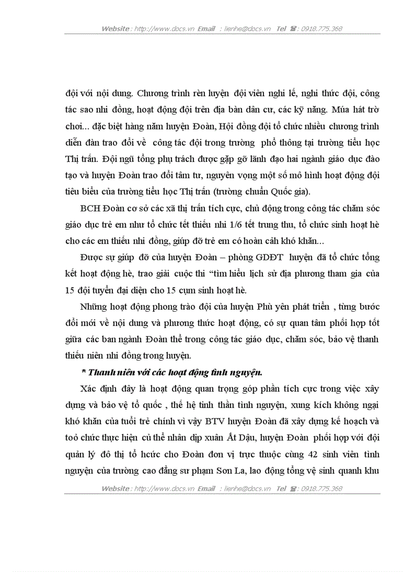 image for page Thực trạng và các giải pháp nhằm nâng cao chất lượng đội ngũ cán bộ Đoàn cơ sở trên địa bàn huyện Phù Yên Tỉnh Sơn La