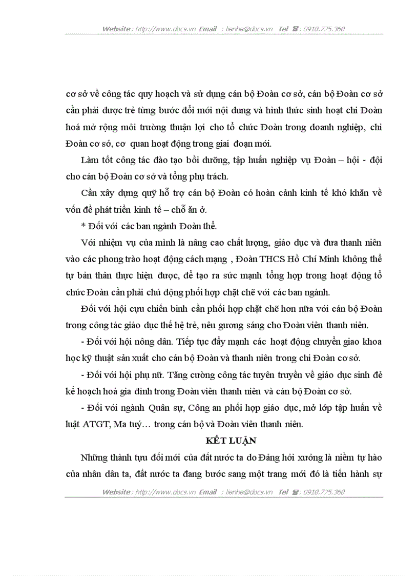 image for page Thực trạng và các giải pháp nhằm nâng cao chất lượng đội ngũ cán bộ Đoàn cơ sở trên địa bàn huyện Phù Yên Tỉnh Sơn La