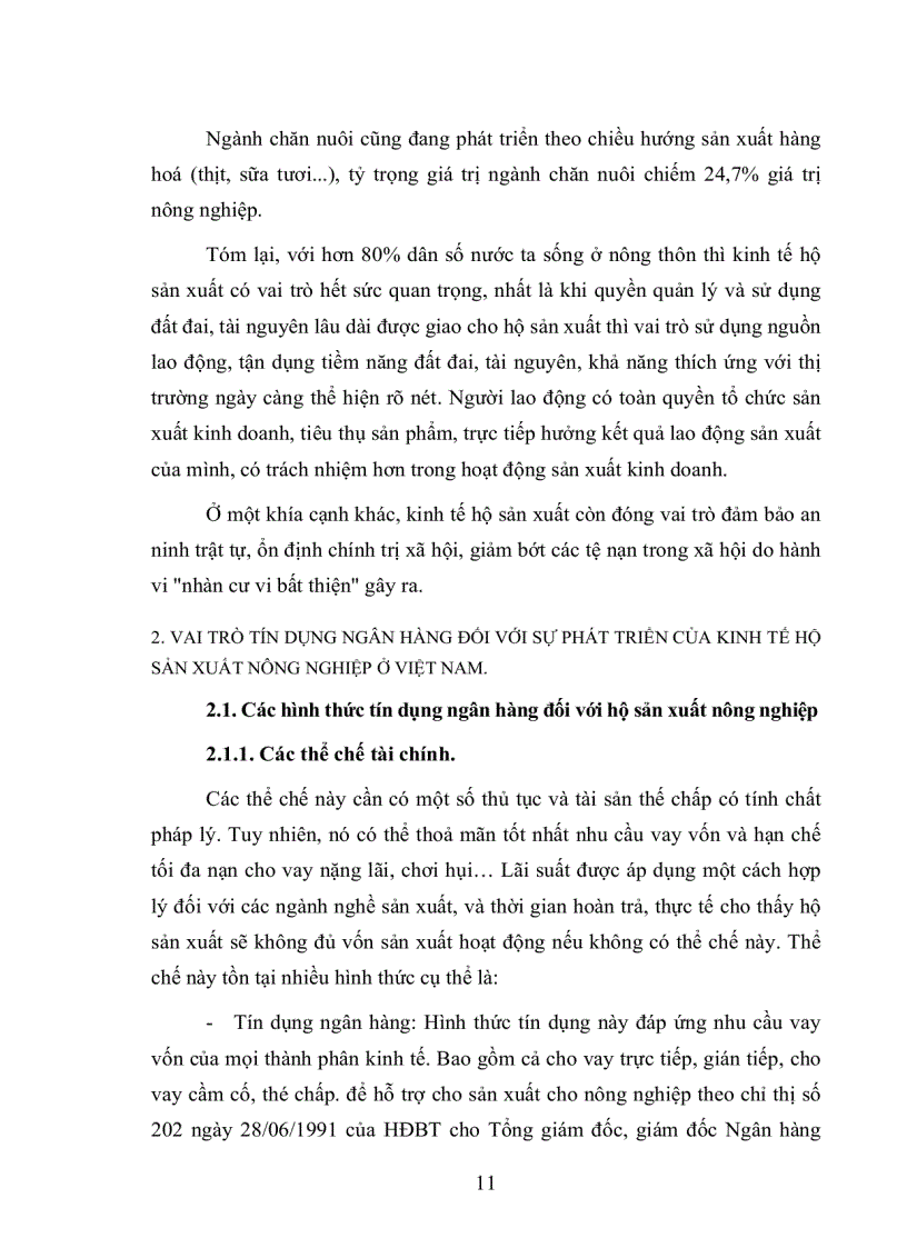 image for page Một số giải pháp nhằm mở rộng và nâng cao chất lượng tín dụng đối với hộ sản xuất ở Ngân hàng nông nghiệp và phát triển nông thôn huyện Vụ Bản