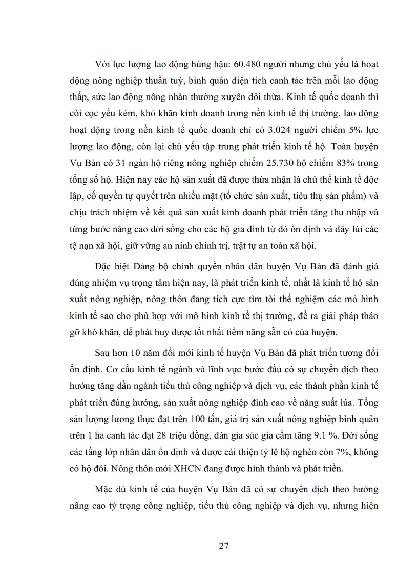 image for page Một số giải pháp nhằm mở rộng và nâng cao chất lượng tín dụng đối với hộ sản xuất ở Ngân hàng nông nghiệp và phát triển nông thôn huyện Vụ Bản