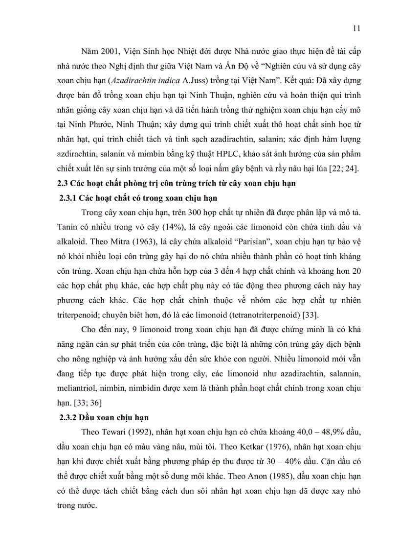 image for page Đánh giá ảnh hưởng của chế phẩm phối trộn giữa dịch chiết từ nhân hạt xoan chịu hạn trồng tại Việt Nam và Cypermethrine đối với sâu xanh