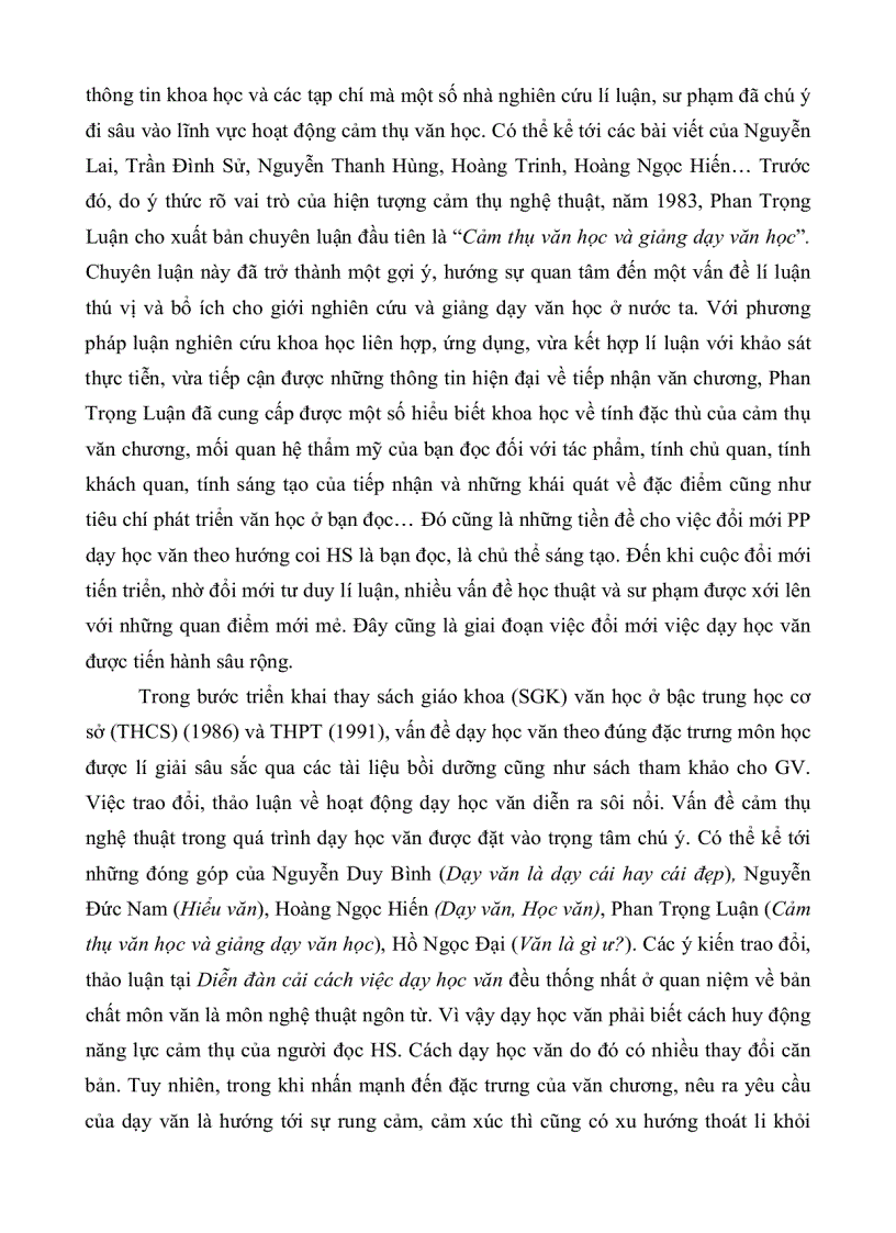 image for page Những biện pháp phát huy năng lực cảm thụ văn học của học sinh trong dạy học truyện ngắn của nam cao ở trường trung học phổ thông