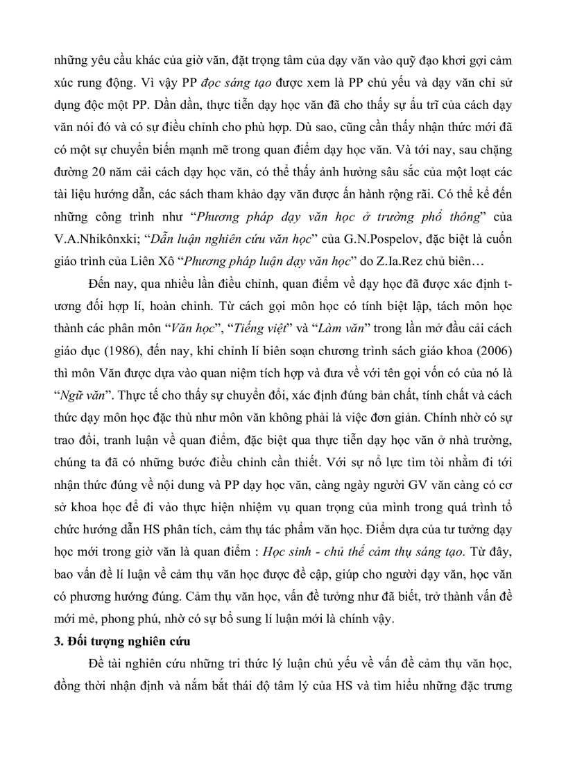 image for page Những biện pháp phát huy năng lực cảm thụ văn học của học sinh trong dạy học truyện ngắn của nam cao ở trường trung học phổ thông