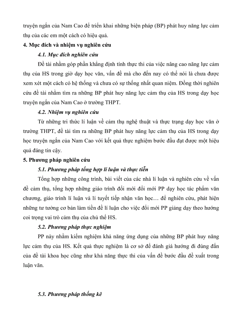 image for page Những biện pháp phát huy năng lực cảm thụ văn học của học sinh trong dạy học truyện ngắn của nam cao ở trường trung học phổ thông