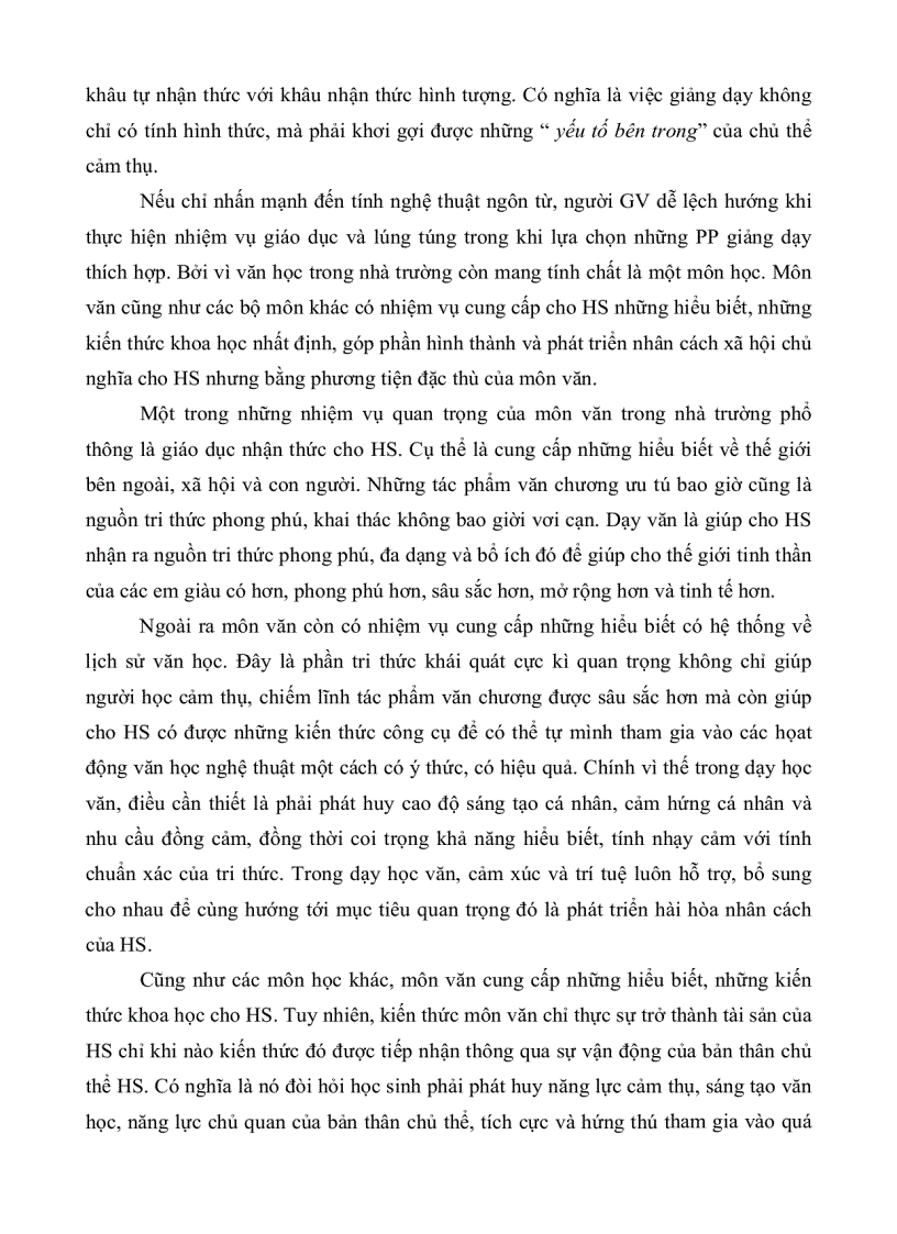 image for page Những biện pháp phát huy năng lực cảm thụ văn học của học sinh trong dạy học truyện ngắn của nam cao ở trường trung học phổ thông