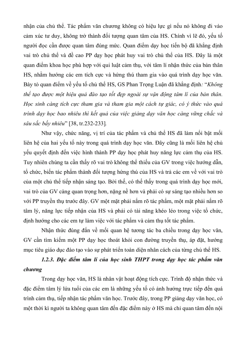 image for page Những biện pháp phát huy năng lực cảm thụ văn học của học sinh trong dạy học truyện ngắn của nam cao ở trường trung học phổ thông