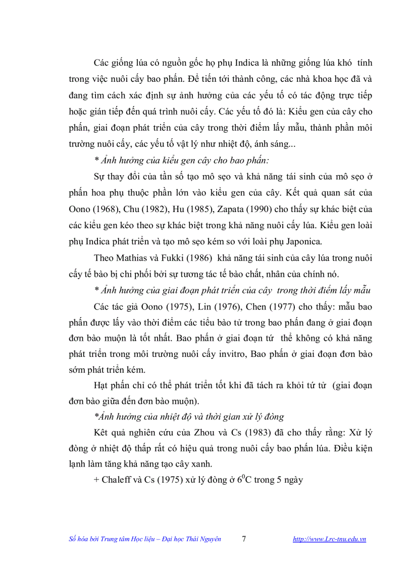 image for page Nghiên cứu tạo vật liệu khởi đầu phục vụ chọn tạo giống bằng kỹ thuật nuôi cấy bao phấn ở cây lúa