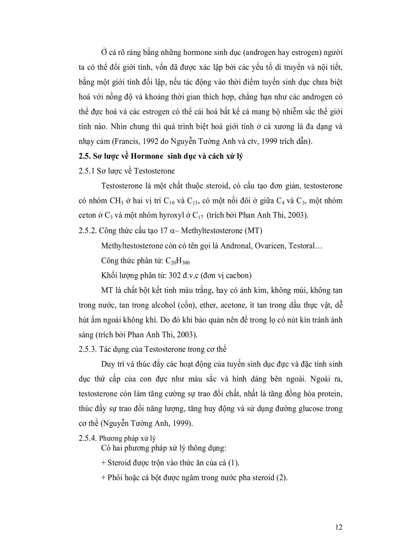 image for page So sánh tốc độ tăng trưởng tỷ lệ sống tỷ lệ chuyển đổi giới tính toàn đực cá điêu hồng giữa hai phương pháp cho ăn và ngâm trong hormone