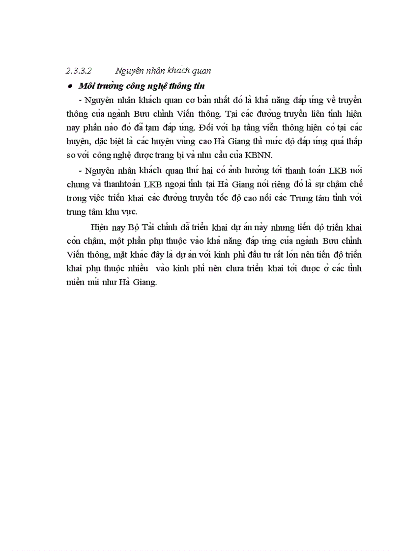 image for page Thực trạng về ứng dụng công nghệ thông tin vào nghiệp vụ TTLKB tại KBNN Hà Giang