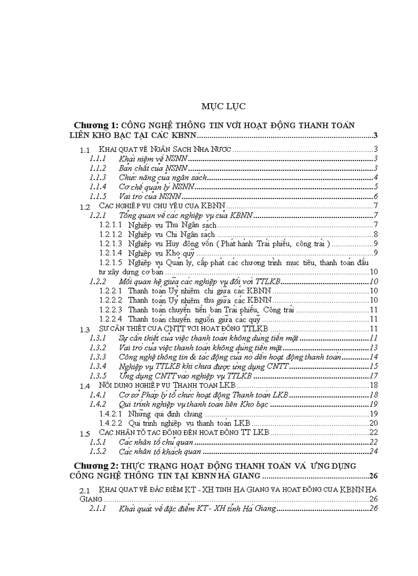 image for page Thực trạng về ứng dụng công nghệ thông tin vào nghiệp vụ TTLKB tại KBNN Hà Giang