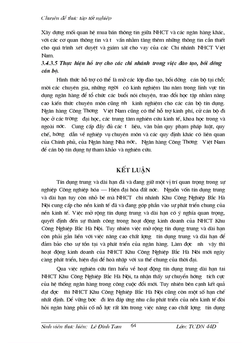 image for page Phương hướng hoạt động tín dụng trung dài hạn tại chi nhánh NHCT khu công nghiệp Bắc Hà Nội trong những năm tới