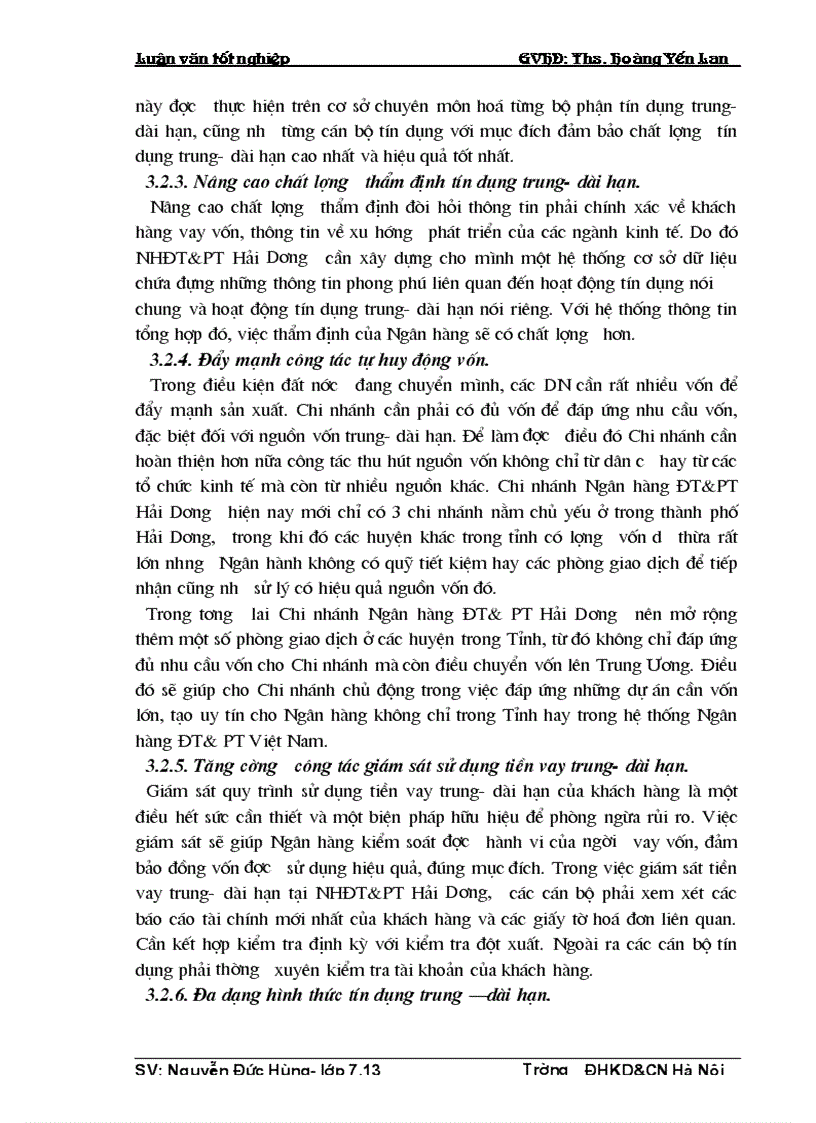 image for page Chất lượng tín dụng trung dài hạn tại Chi nhánh Ngân hàng ĐT PT Hải Dương