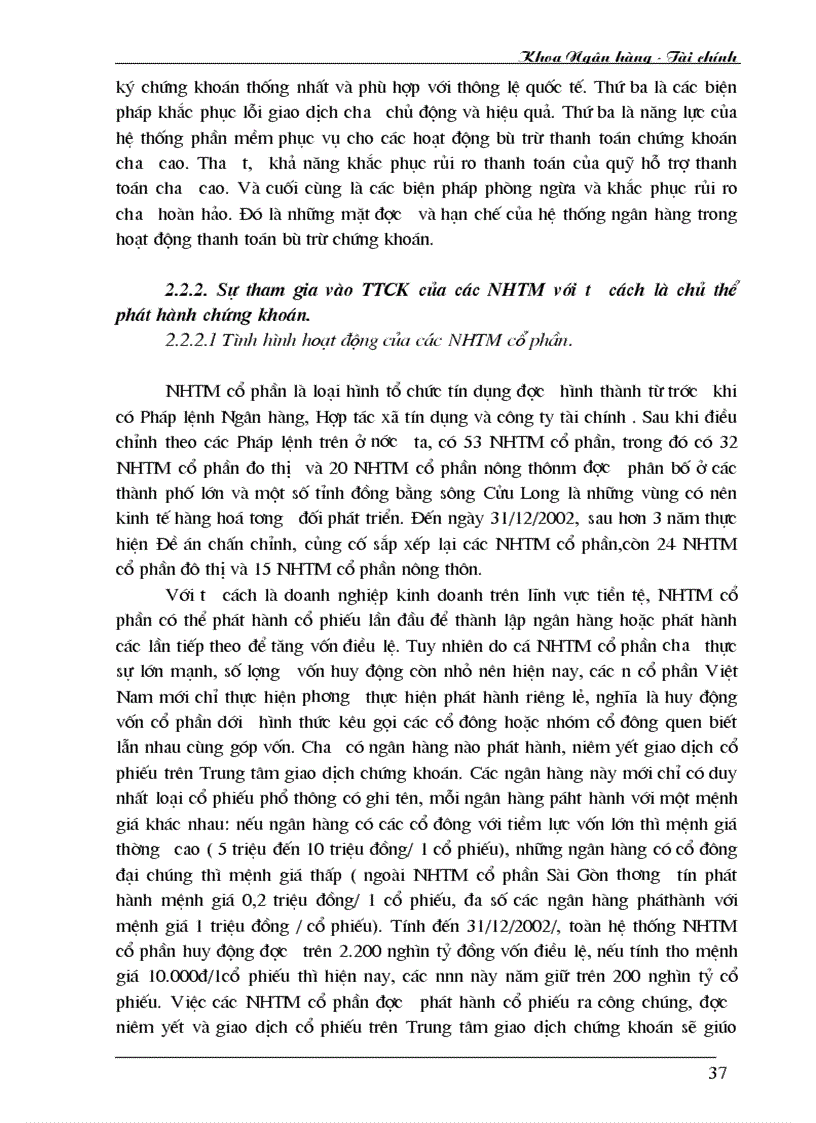 image for page Hoạt động của các Ngân hàng thương mại trên thị trường chứng khoán ở Việt Nam