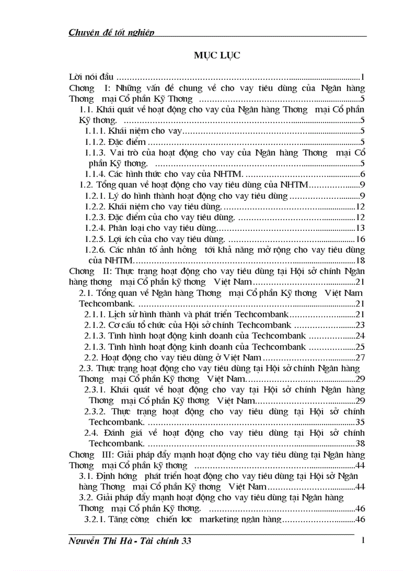 image for page Định hướng phát triển hoạt động cho vay tiêu dùng tại Hội sở Ngân hàng Thương mại Cổ phần Kỹ thương Việt Nam