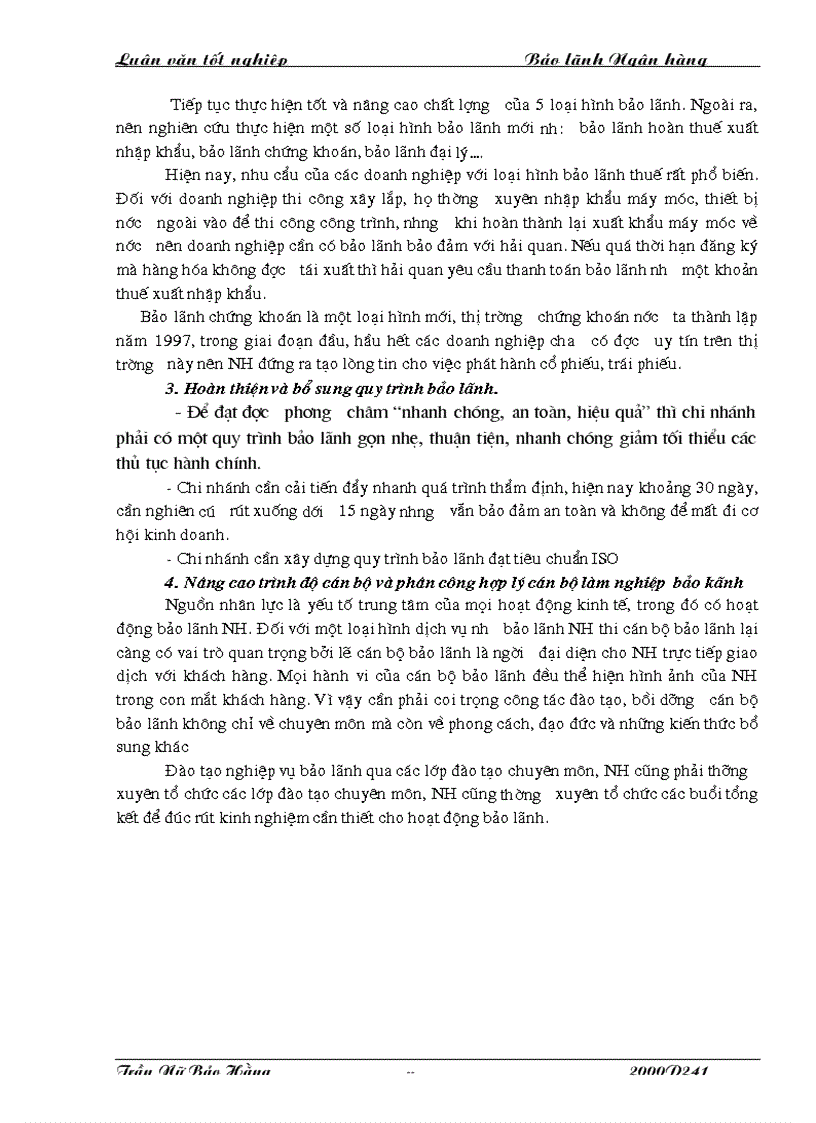 image for page Hoàn thiện và phát triển hoạt động bảo lãnh tại chi nhánh NHĐT PT HN