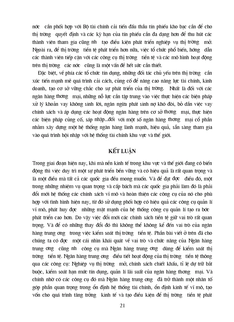 image for page Vai trò của Ngân hàng trung ương trong việc kiểm soát thị trường tiền tệ