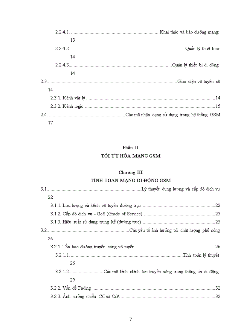 image for page Tối ưu hóa mạng di động GSM