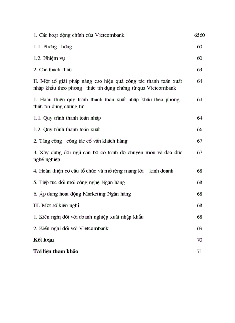 image for page Những giải pháp nâng cao hiệu quả công tác thanh toán xuất nhập khẩu theo phương thức tín dụng chứng từ qua Ngân hàng Ngoại Thương Việt Nam