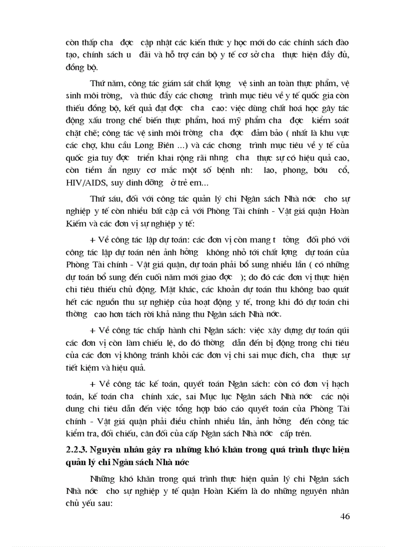 image for page Công tác quản lý chi Ngân sách Nhà nước trong lĩnh vực y tế trên địa bàn quận Hoàn Kiếm