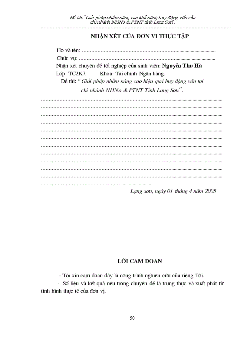 image for page Huy động vốn của ngân hàng nông nghiệp và phát triển nông thôn tỉnh lạng sơn