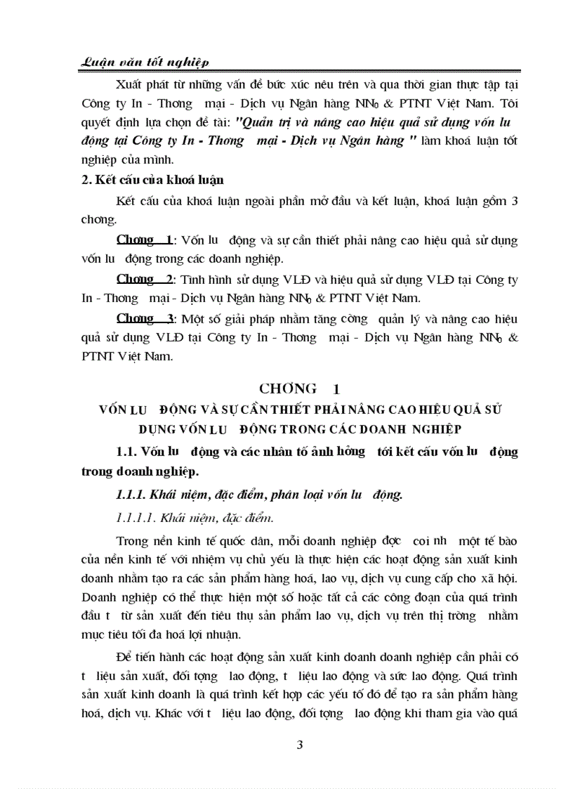 image for page Tăng cường quản lý và nâng cao hiệu quả sử dụng VLĐ tại Công ty In Thương mại Dịch vụ Ngân hàng