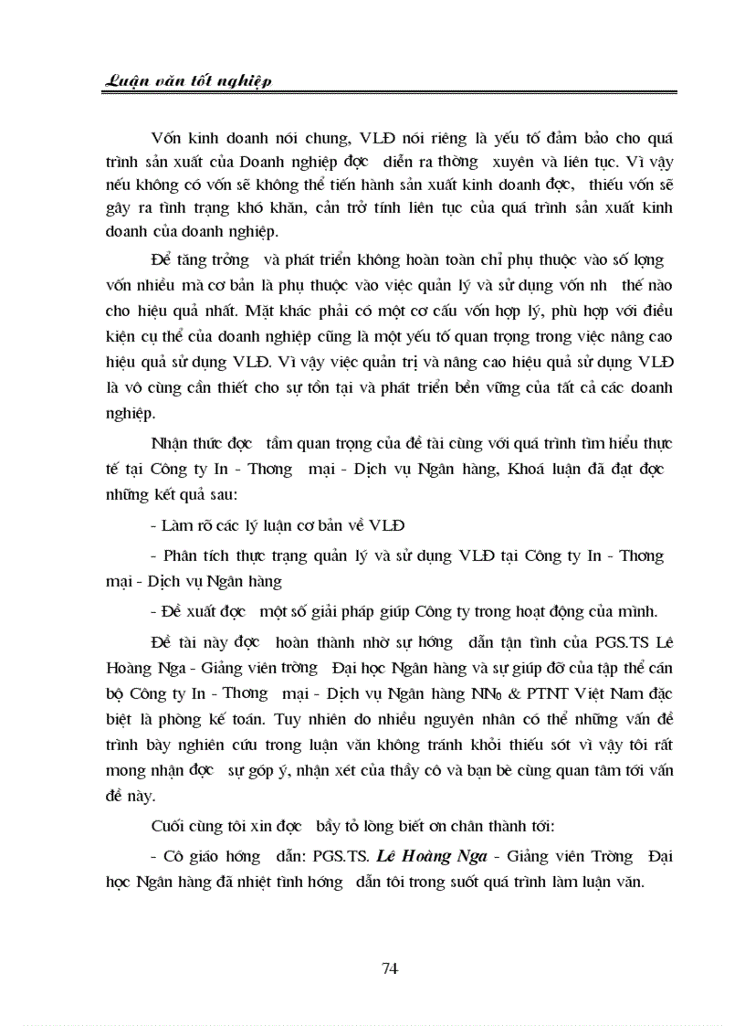 image for page Tăng cường quản lý và nâng cao hiệu quả sử dụng VLĐ tại Công ty In Thương mại Dịch vụ Ngân hàng