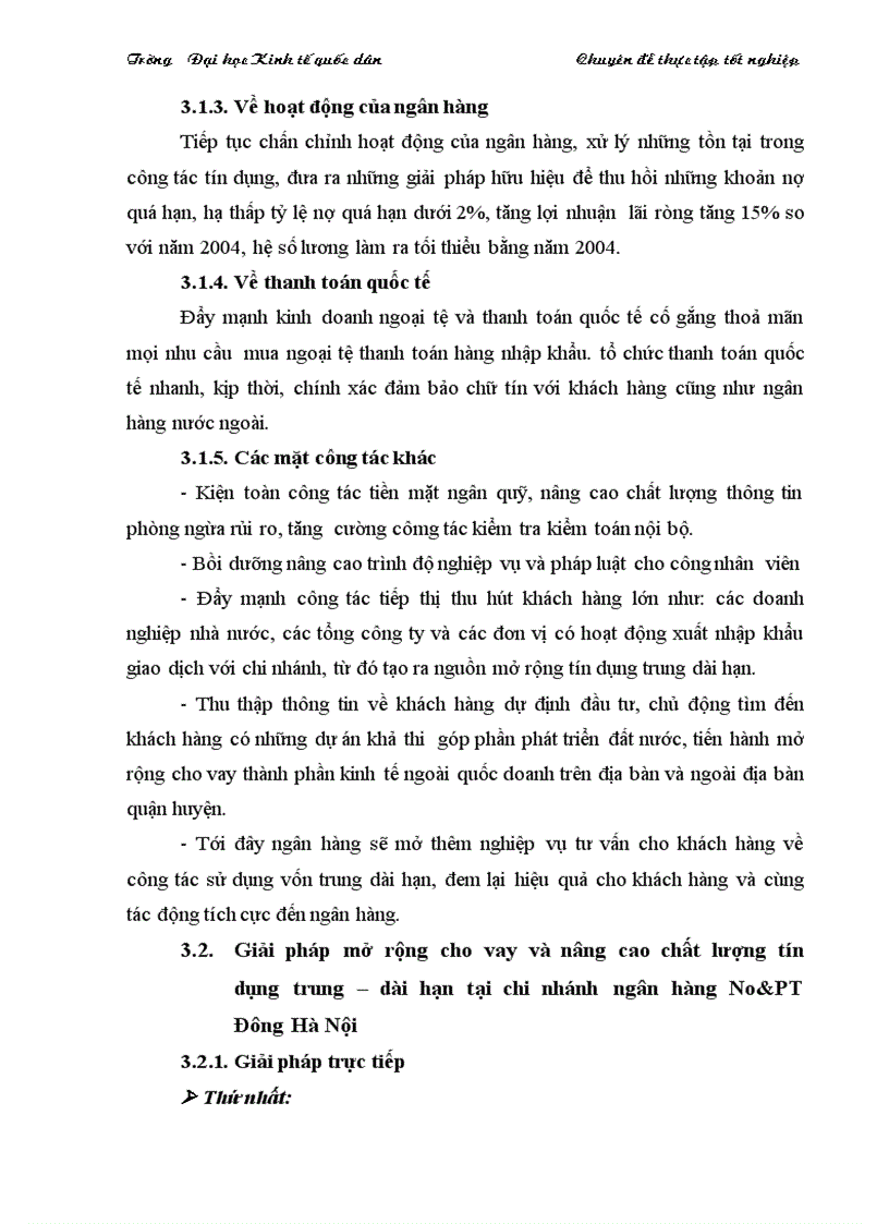 image for page NÂNG CAO CHẤT LƯỢNG TÍN DỤNG TRUNG DÀI HẠN TẠI CHI NHÁNH NGÂN HÀNG No PT ĐÔNG HÀ NỘI