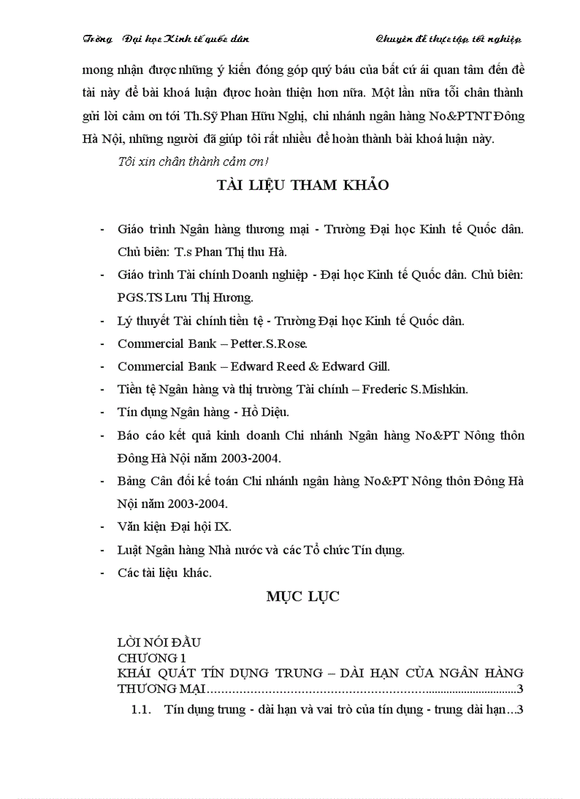 image for page NÂNG CAO CHẤT LƯỢNG TÍN DỤNG TRUNG DÀI HẠN TẠI CHI NHÁNH NGÂN HÀNG No PT ĐÔNG HÀ NỘI