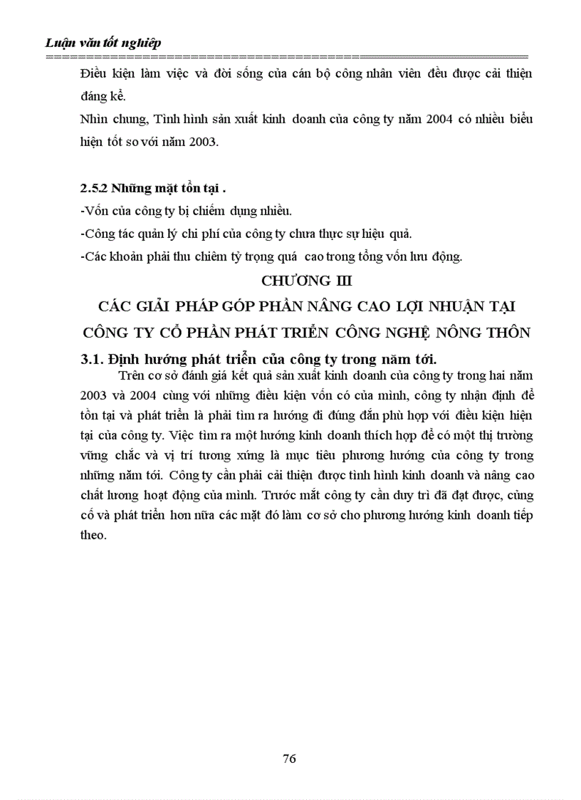image for page Các giải pháp góp phần nâng cao lợi nhuận tại công ty cổ phần phát triển công nghệ nông thôn