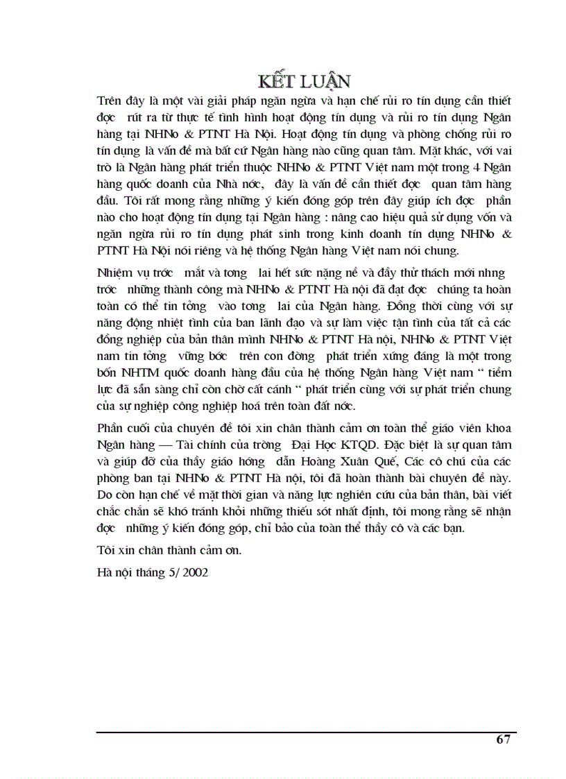 image for page Tín dụng và rủi ro trong hoạt động tín dụng của ngân hàng thương mại