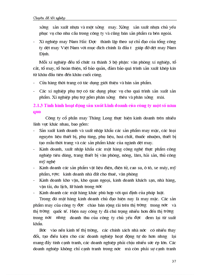 image for page Giải pháp chủ yếu tạo lập vốn cho hoạt động sản xuất kinh doanh ở Công ty cổ phần May Thăng Long