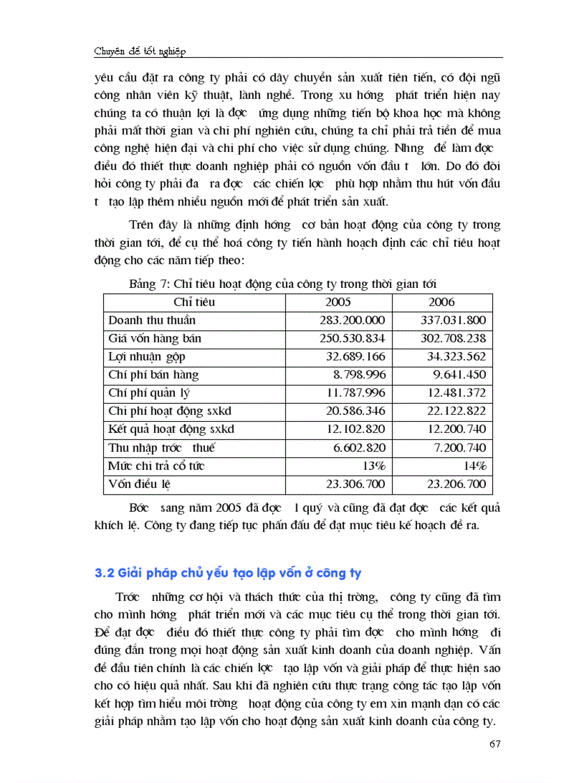 image for page Giải pháp chủ yếu tạo lập vốn cho hoạt động sản xuất kinh doanh ở Công ty cổ phần May Thăng Long