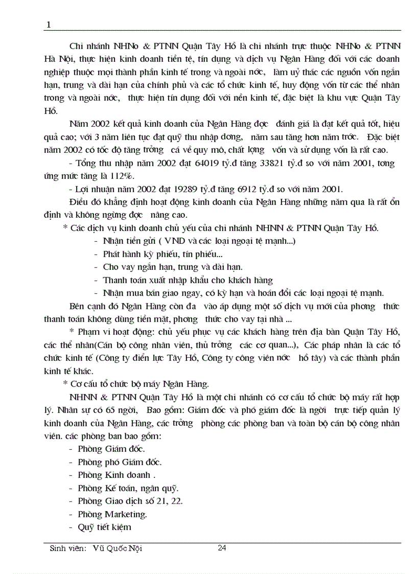 image for page Một số kiến nghị và giải pháp nhằm nâng cao hiệu quả nghiệp vụ huy động vốn và kế toán huy động vốn tại chi nhánh NHNN PTNN Quận Tây Hồ