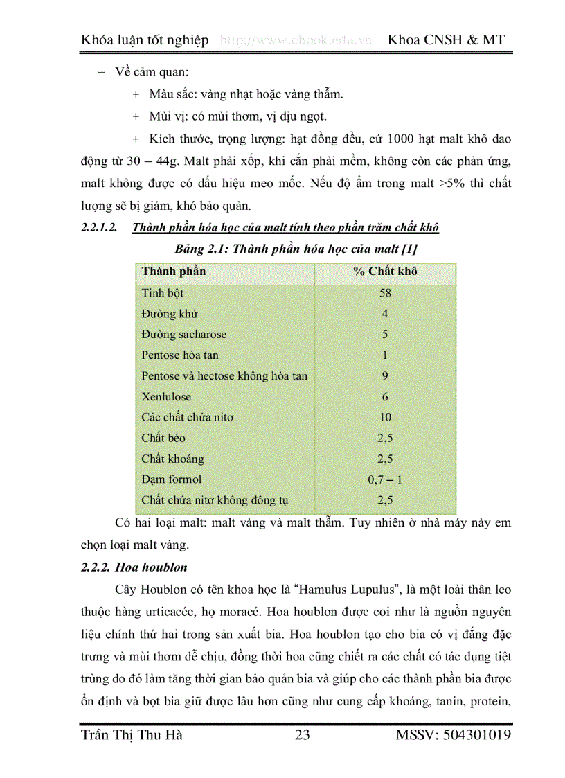 image for page Thiết kế nhà máy bia năng suất 50 triệu lít năm từ nấu và lên men bia nồng độ cao 14oBx sử dụng