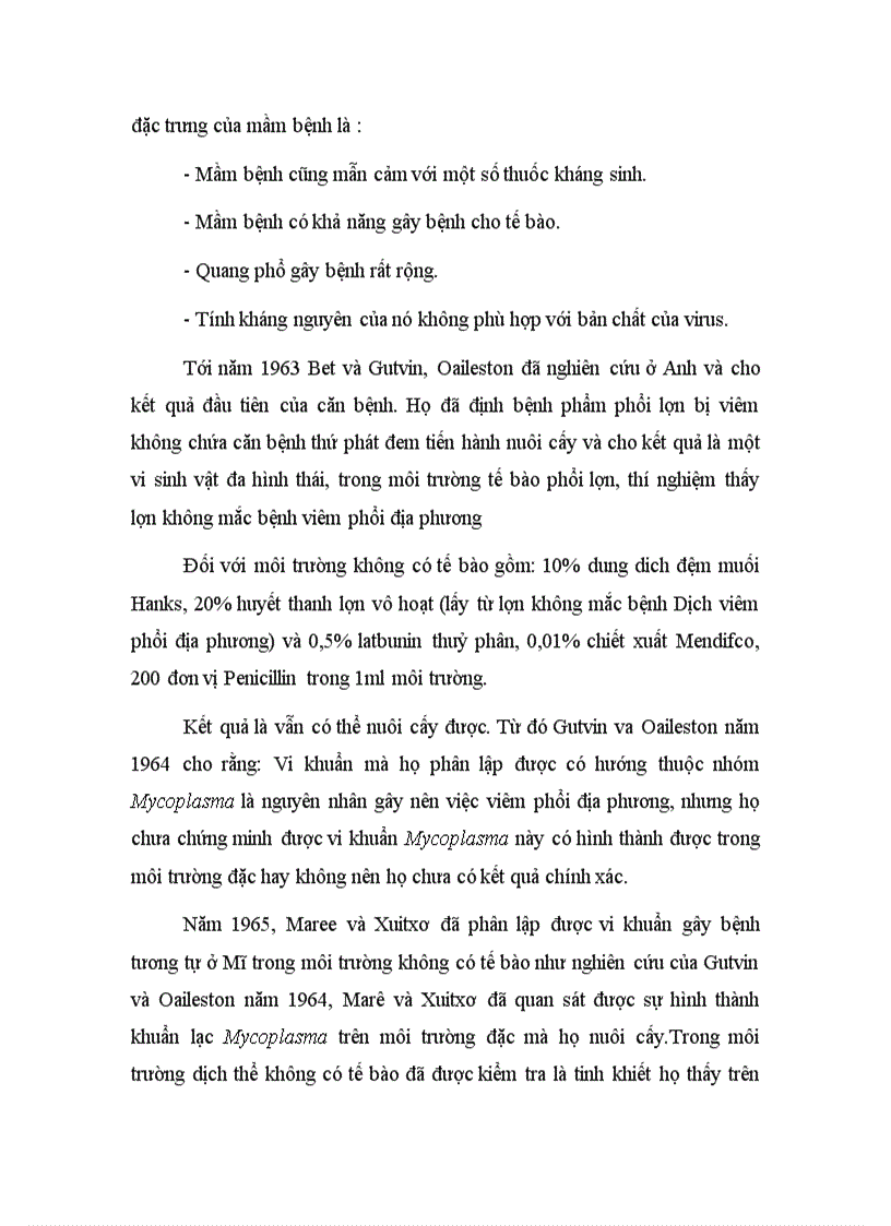 image for page Nghiên cứu một số đặc điểm bệnh lý của bệnh viêm phổi ở lợn do Mycoplasma tại một số vùng phụ cận Hà Nội và biện pháp phòng trị