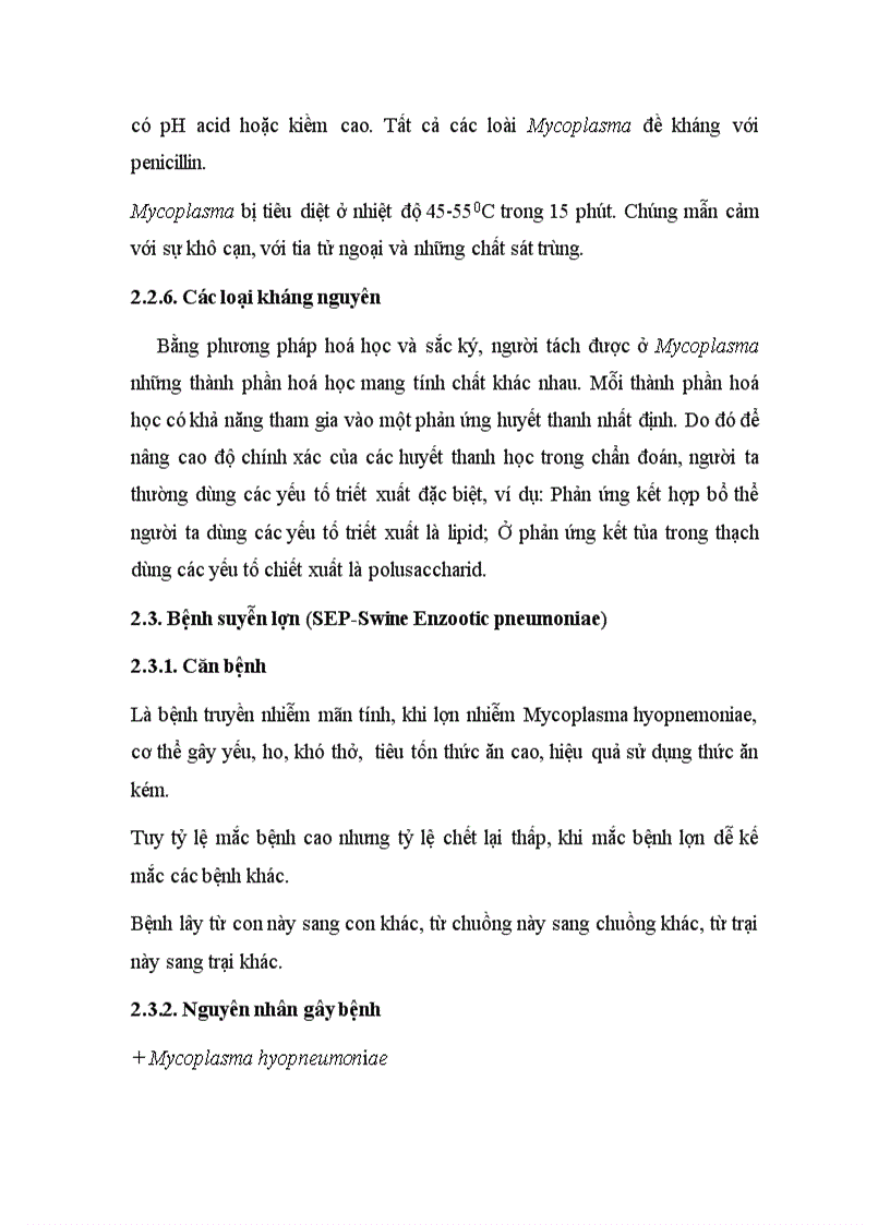 image for page Nghiên cứu một số đặc điểm bệnh lý của bệnh viêm phổi ở lợn do Mycoplasma tại một số vùng phụ cận Hà Nội và biện pháp phòng trị