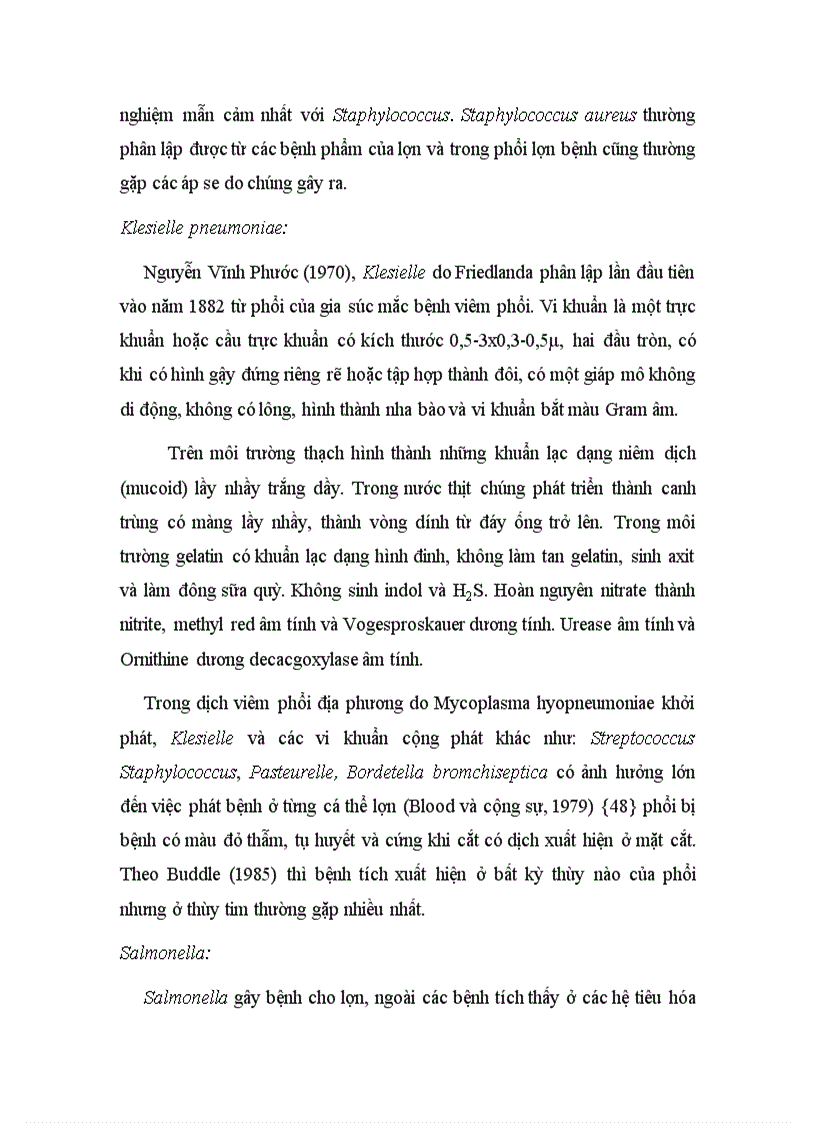 image for page Nghiên cứu một số đặc điểm bệnh lý của bệnh viêm phổi ở lợn do Mycoplasma tại một số vùng phụ cận Hà Nội và biện pháp phòng trị