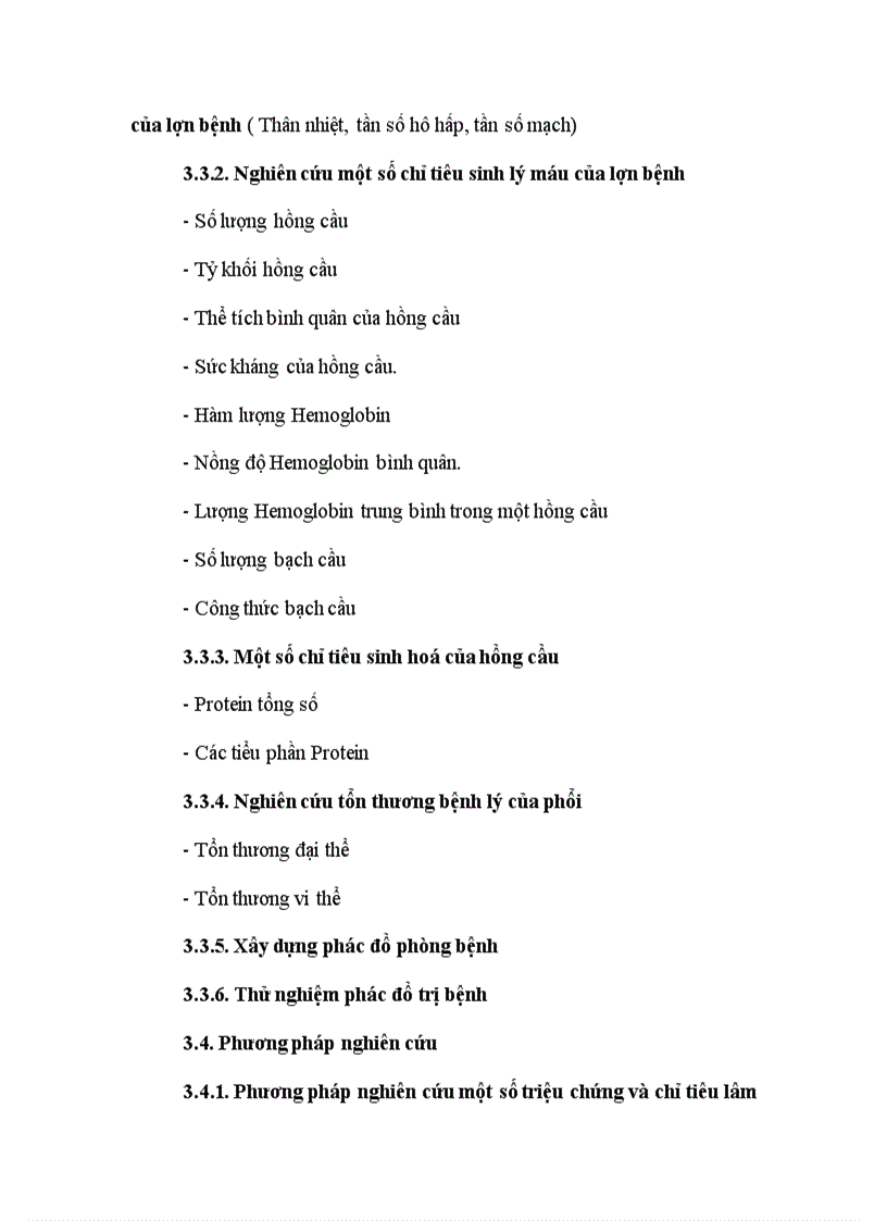 image for page Nghiên cứu một số đặc điểm bệnh lý của bệnh viêm phổi ở lợn do Mycoplasma tại một số vùng phụ cận Hà Nội và biện pháp phòng trị