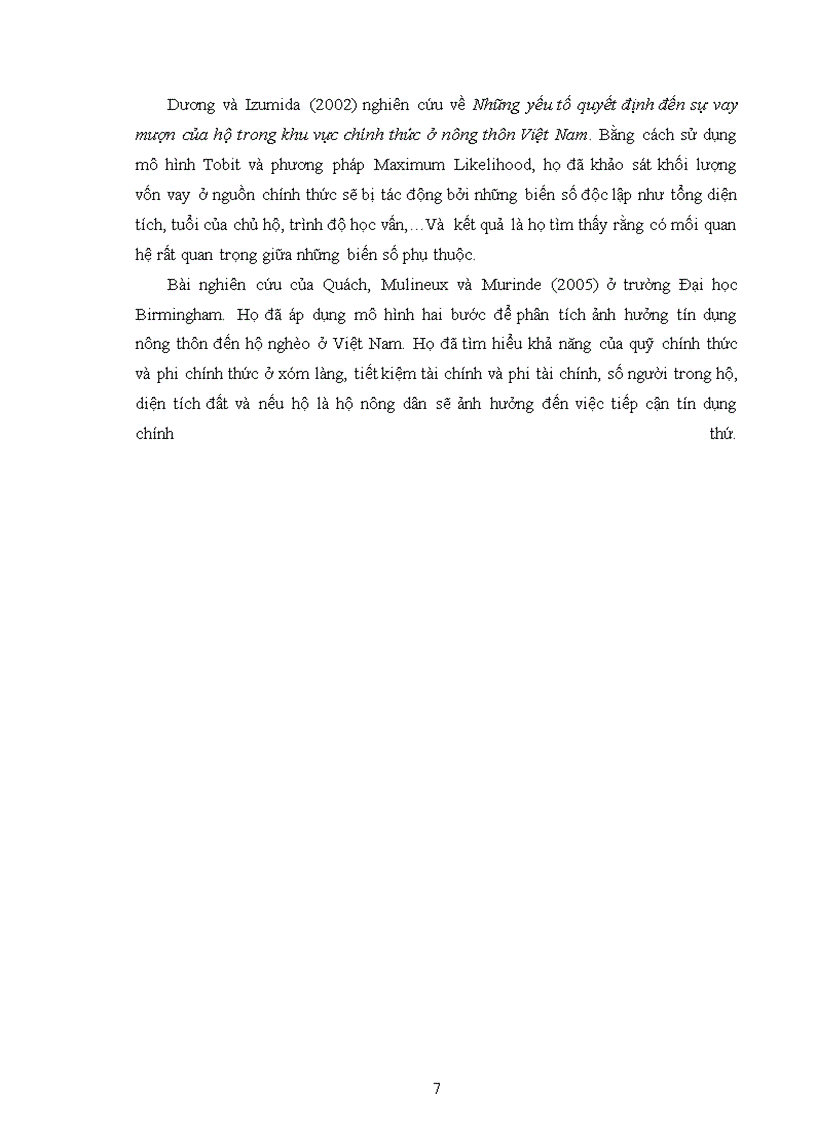 image for page Nhu cầu vay vốn và đánh giá hiệu quả sử dụng vốn vay của nông hộ tại Huyện Cờ Đỏ thành phố Cần Thơ
