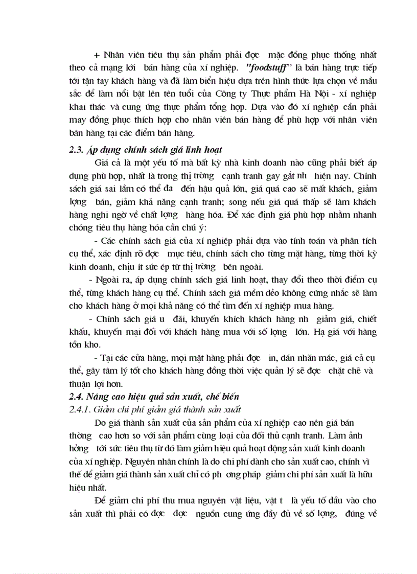 image for page Phân tích hoạt động kinh doanh thực phẩm tại xí nghiệp Khai thác và Cung ứng thực phẩm tổng hợp