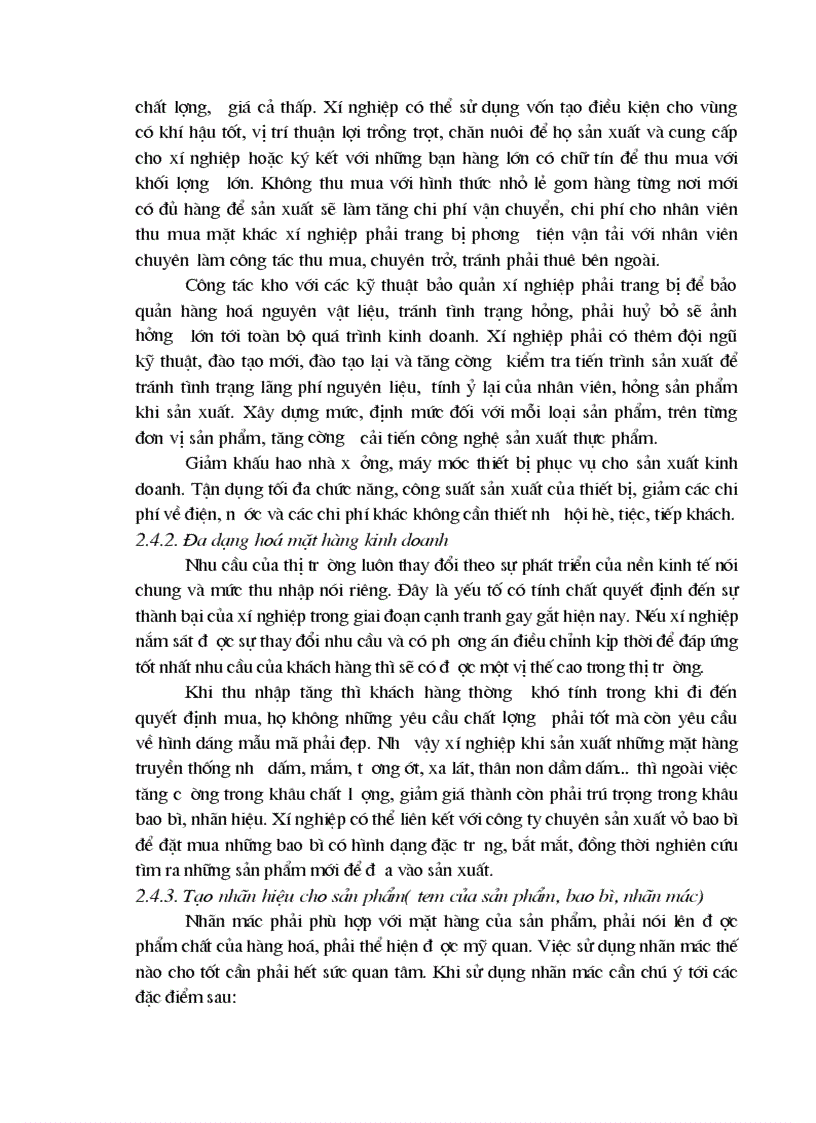 image for page Phân tích hoạt động kinh doanh thực phẩm tại xí nghiệp Khai thác và Cung ứng thực phẩm tổng hợp