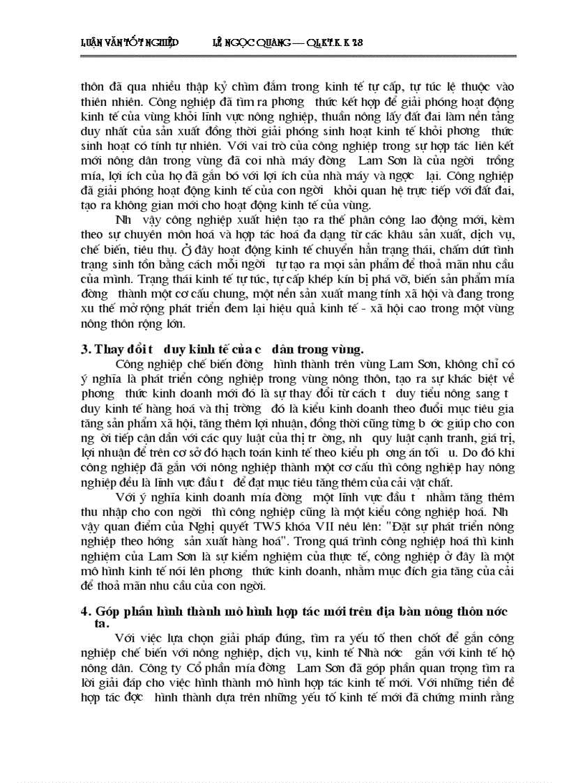 image for page Một số giải pháp cơ bản về phát triển vùng Nguyên liệu Công ty Cổ phần mía đường Lam Sơn