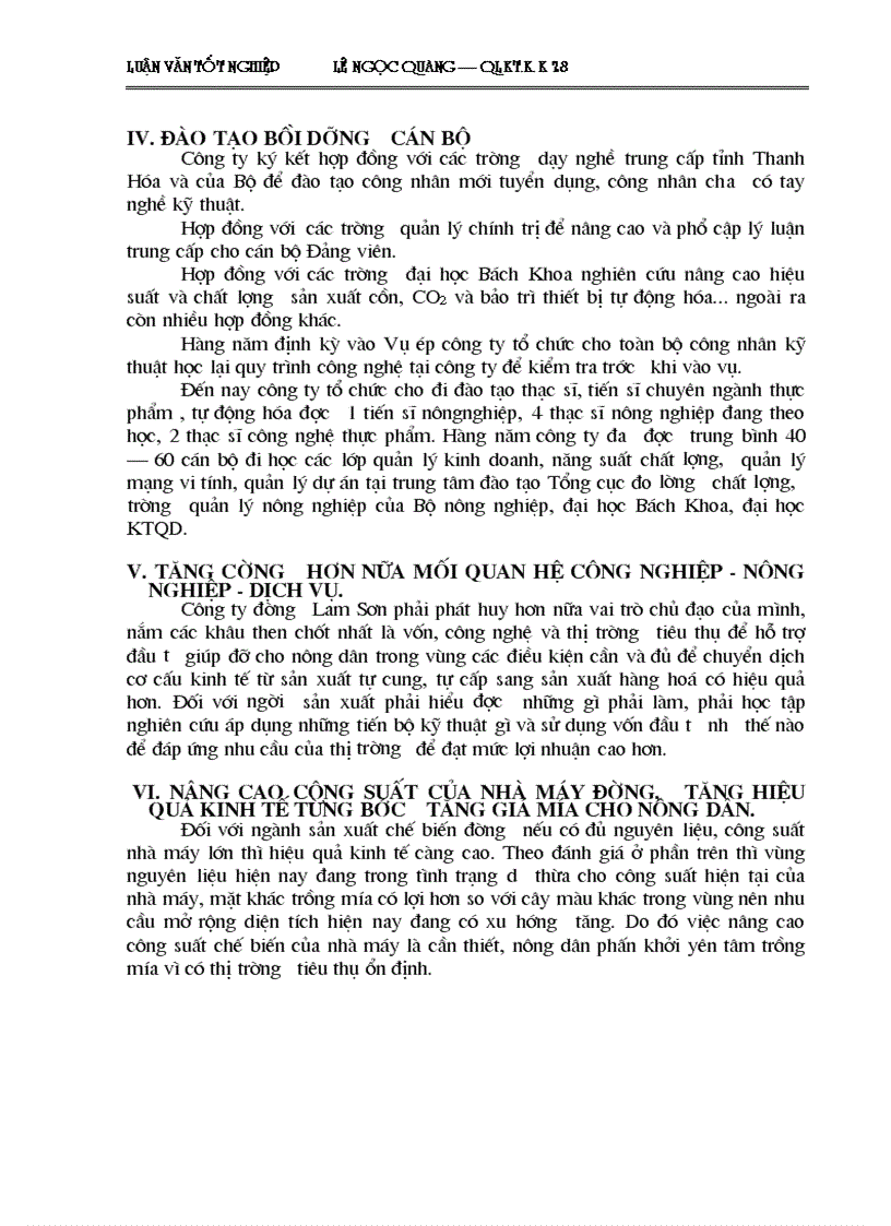 image for page Một số giải pháp cơ bản về phát triển vùng Nguyên liệu Công ty Cổ phần mía đường Lam Sơn