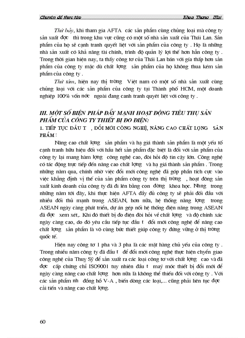 image for page Một số biện pháp đầy mạnh hoạt động tiêu thụ sản phẩm ở Công ty thiết bị đo điện