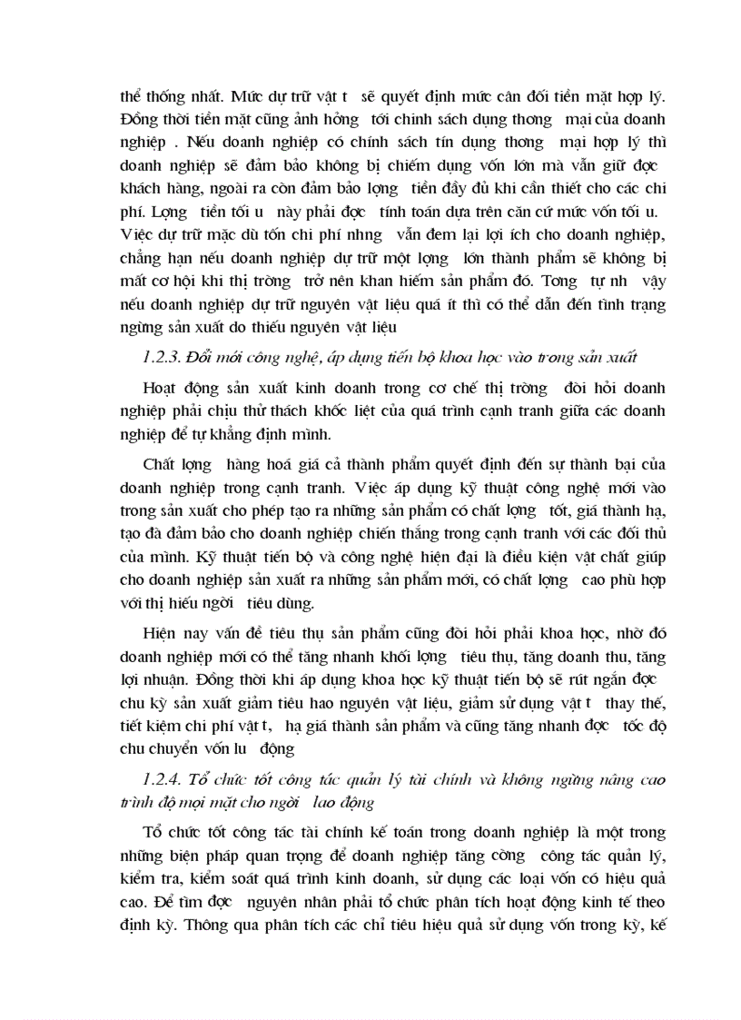 image for page Giải pháp nâng cao hiệu quả sử dụng vốn lưu động tại Công ty Vật liệu Xây dựng Bưu điện