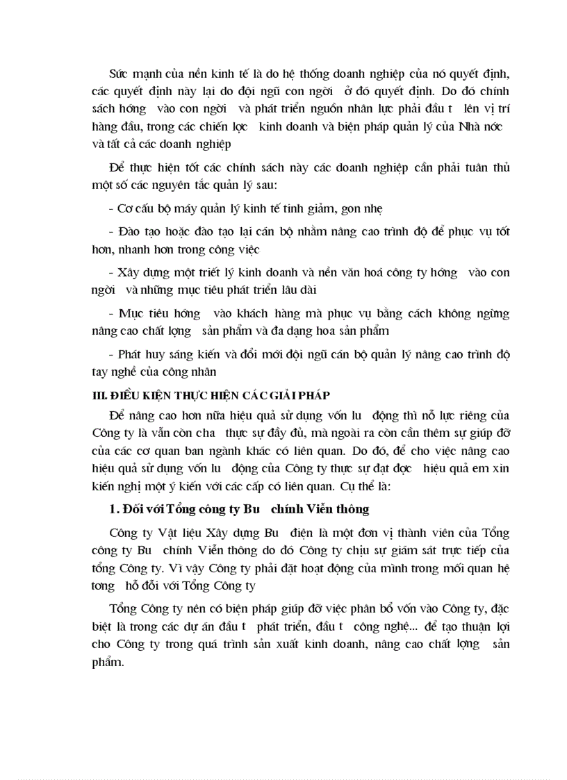 image for page Giải pháp nâng cao hiệu quả sử dụng vốn lưu động tại Công ty Vật liệu Xây dựng Bưu điện