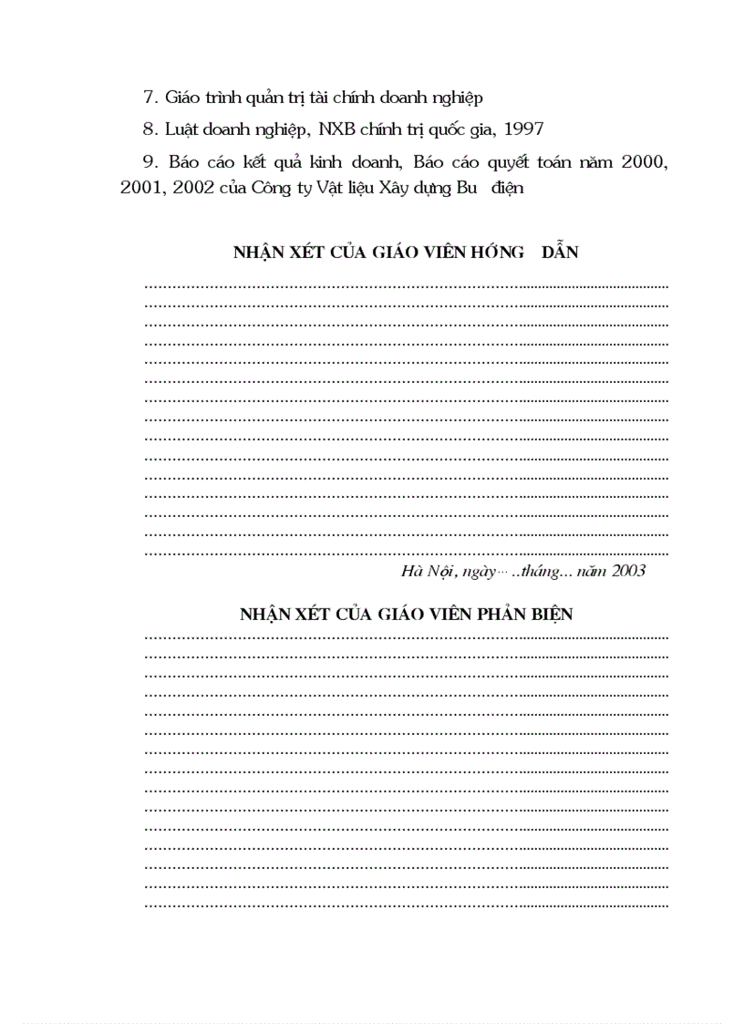 image for page Giải pháp nâng cao hiệu quả sử dụng vốn lưu động tại Công ty Vật liệu Xây dựng Bưu điện