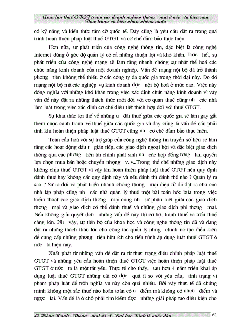 image for page Một số biện pháp chống gian lận thuế GTGT ở Việt Nam